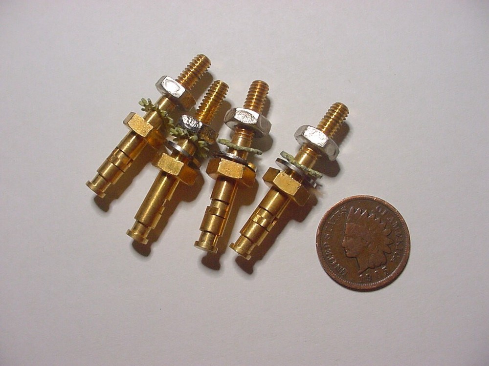 AR VINTAGE SPEAKER 4-PIECES EXTERNAL FEED TERMINAL BINDING POST LOT (LG***)