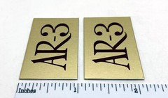 AR-3 Acoustic Research Speaker Badge Logo Emblem Pair Free Shipping