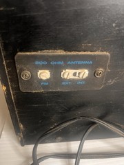 1960’s SYLVANIA RM-300R AM/FM radio w/wood & metal case -Works & sounds good!