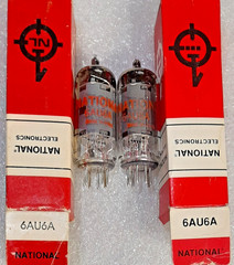 6AU6A National NOS Vacuum Tube, China Triplett 3444 Tested – will combine ship
