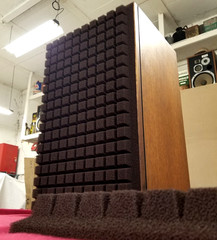 Russet Brown ‘Sculptured Air’ Foam Grille Inserts ..JBL L-100 Century Speaker