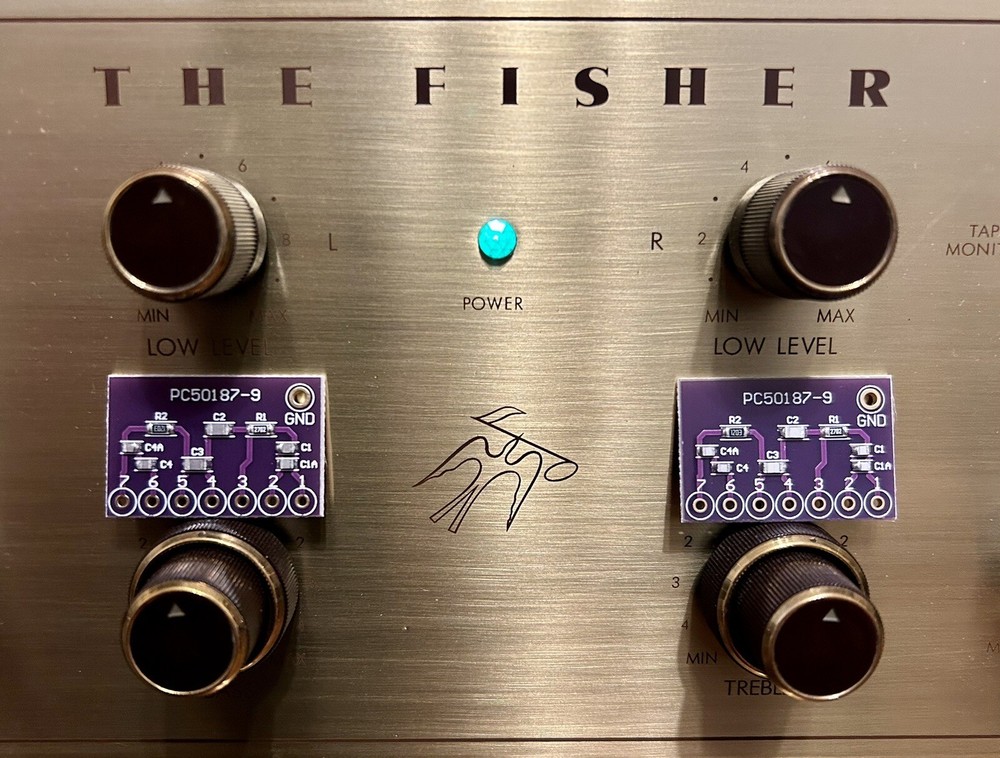 The Fisher X100-B, X101-C, X101-D X202-B,C PEC PC50187-9 tone control upgrade!