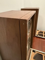 2 – Vintage Magnavox Air Suspension Speakers Pair USA Made Tested Works S-8752
