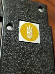 Vintage Zenith Record Player 45 rpm Adapter with Badge, Untested, Nice Condition