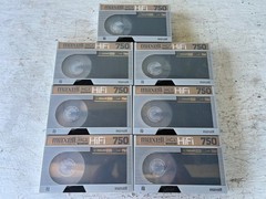 Seven Maxell L-750 Hi-Fi Tapes Used Tested And Working