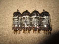 (4) Very Strong Amperex 6922/E88CC Goldpin Audio Tubes