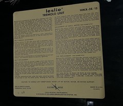 Vintage Leslie TREMOLO UNIT MODELS 10KX-2S /12 No Speaker