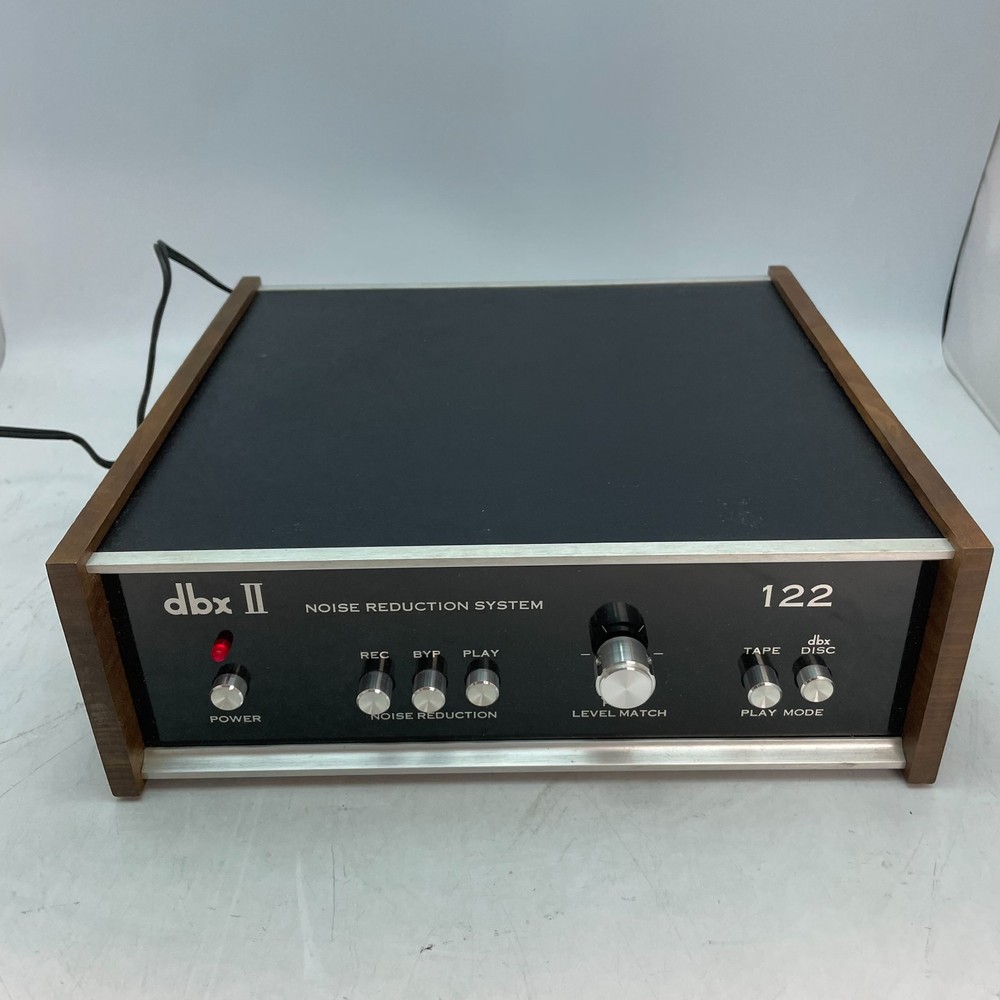 DBX Model 122 Stereo Noise Reduction System w/OG Manual+Box TESTED FOR PARTS