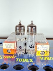 Matched Pair GE EL84 6BQ5 NOS NIB Tested Like NOS Tube