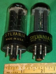 (2) Sylvania 5Y3GT Full-Wave Rectifier Tubes Clean! Test Great!