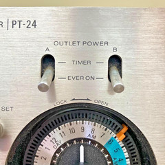Rare Vintage SONY PT-24 Program Timer Audio Clock 24 Hour Analog Timer Japan