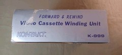 Kontakt K-999 Vintage Video Cassette Forward & Rewind Unit / Rewinder Tested!!!!