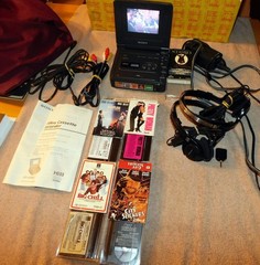 SONY VIDEO WALKMAN GV-A500 HI8 8MM PLAYER 5 Movies Optimus Pro Headphones Tested