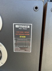 Vintage Pair Of Fisher 3-Way Hi-Fi Speakers Model ST- 832 Great Condition