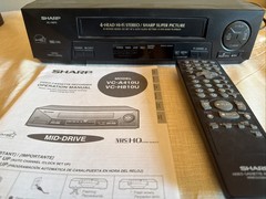 Sharp VC-A410 4-Head VHS VCR w/ S-VHS Quasi Playback, Remote & Manual