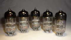 5pcs. 6C3P-EV / 6С3П-ЕВ ~ EC86 Triode NEW. 1987. MILITARY. GOLDEN-PLATED GRID