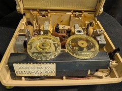 1956 Sylvania Thunderbird Transistor Radio Model 3102 working cond unknown as-is