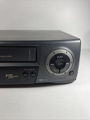 Emerson EV598 VCR Video Cassette Recorder Player Vintage No Remote Works Tested