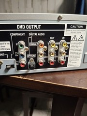 Toshiba SD-V392SUA Hi-Fi VHS VCR Deck/DVD Video Player Silver No Remote Tested