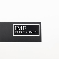 IMF Electronics logo badge Sticker Decal DIY waterproof 63mm(2.48″)X28.5mm(1.22″