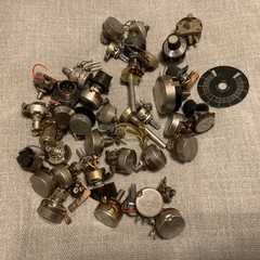 Lot of 20 + Audio Potentiometers Pre Owned Plus A Few Misc Items (Lot 3)