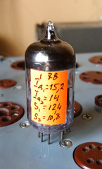 TESTED. Double universal triode 6N23P = ECC88 = 6DJ8. VOSKHOD. 1978. PCS 1.