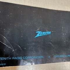 Vintage Operating Guide ZENITH TRANS-OCEANIC R-7000 Shortwave Portable Free Ship