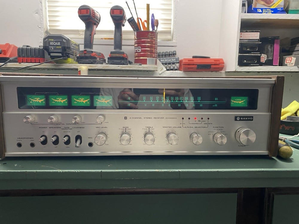 Sanyo DCX3300KA Stereo Receiver Vintage 1970’s Quadraphonic Unit See Description