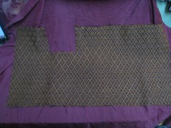 70s Vintage black brown diamond Speaker grill Cloth 40″x21″ guitar radio HiFi