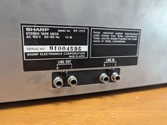 Sharp RT-1177 Stereo Cassette Tape Deck Player Dolby NR Japan Tested Recorder