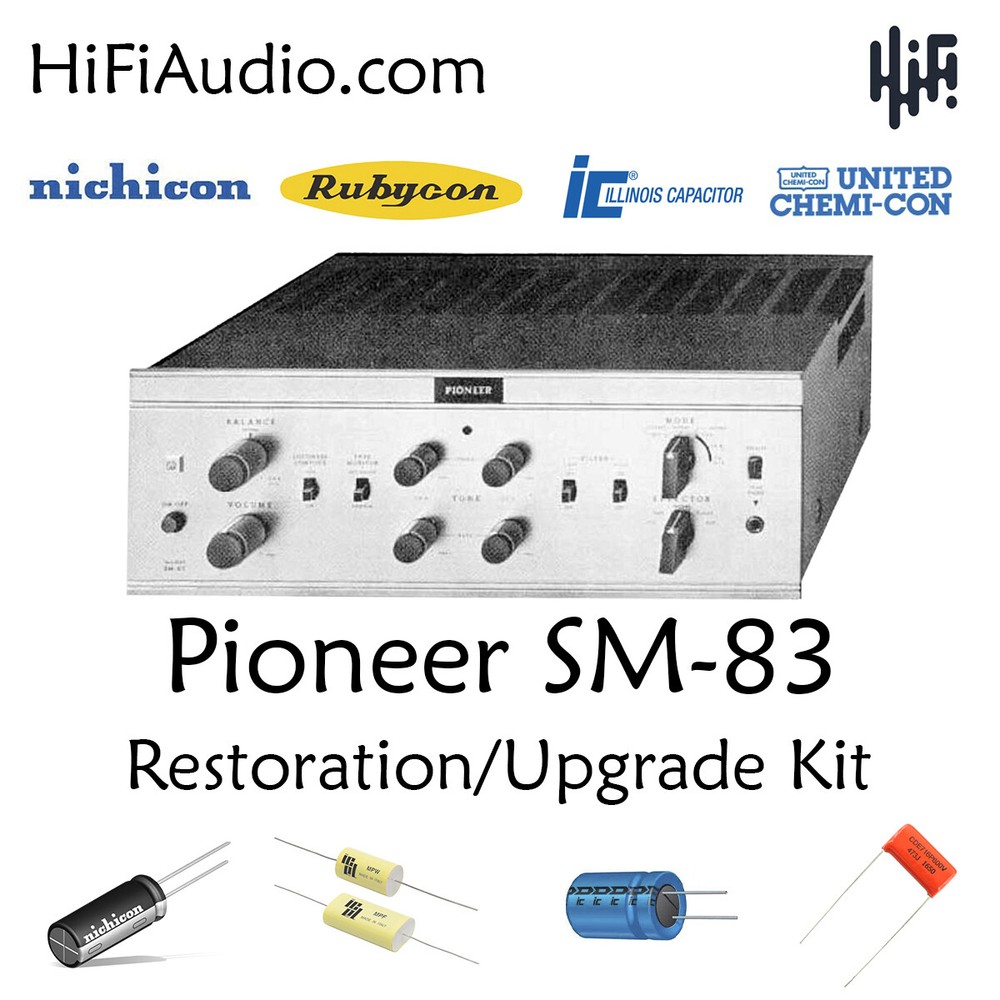 Pioneer SM-83 rebuild restoration recap service kit fix repair capacitor