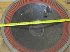 Vintage Unknown 18″ Woofer, Cast Basket, Works, Needs Service