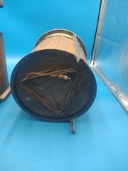 Vintage Pair Zenith Circle of Sound Speakers Mid Century Modern Omnidirectional