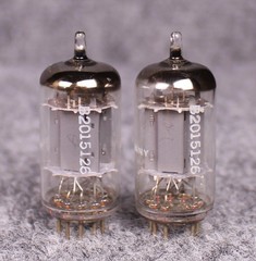 (2) Telefunken 12AU7 ECC82 Smooth Plate Tubes ~ MATCHED DATE CODE ~ TEST @ 128%+