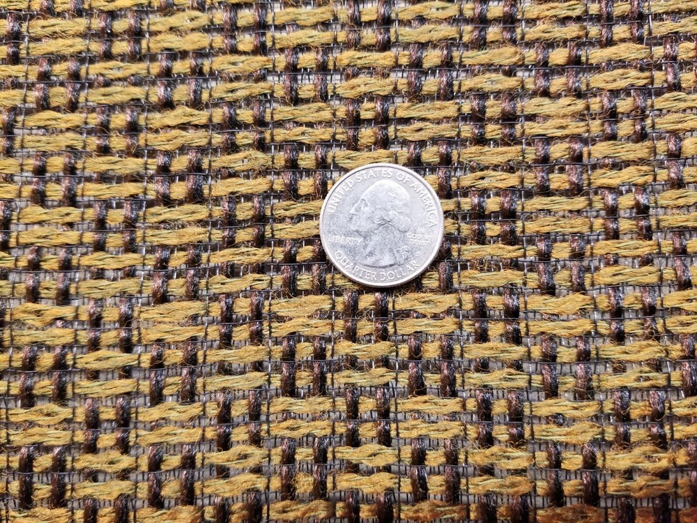 NOS 18 x 18″ Antique Radio Victrola SPEAKER Grille Cloth Fabric Vintage Brown A