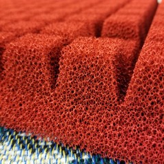 Torch Red.. ‘Sculptured Air’ Foam Grill Inserts..JBL L-100 Century Speakers