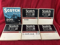 Lot Of 6 SCOTCH 200 Reel To Reel Tapes 7″