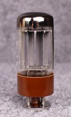 (1) NOS/NIB Amperex Bugle Boy 5AR4 GZ34 Brown Base Rectifier Tube ~ TESTS STRONG