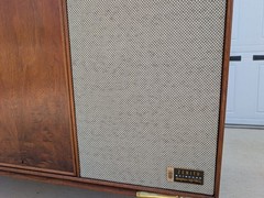Mid Century Modern Zenith Stereo Console Record Player SFF2560W 1961 All-tube