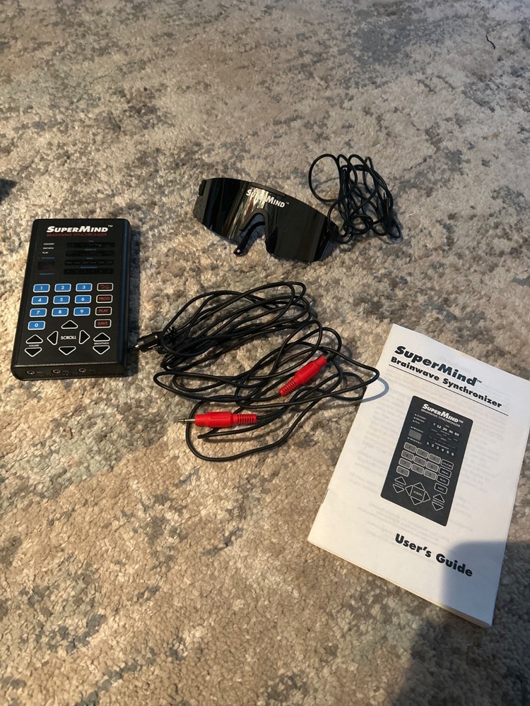 Zygon SuperMind Brainwave Synchronizer Meditation Unit & Glasses UNTESTED AS IS