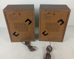 Vintage Soundesign Book Shelf 5 Inch Speakers 606 Set x2 (Tested Working) 10×8″