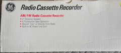 NEW OLD STOCK GE AM/FM Radio Cassette Recorder # 3-5264