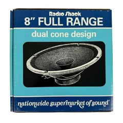 Radio Shack 8″ Speaker Full Range Dual Cone 40-1272-D New NOS