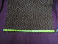 70s Vintage black brown diamond Speaker grill Cloth 40″x21″ guitar radio HiFi