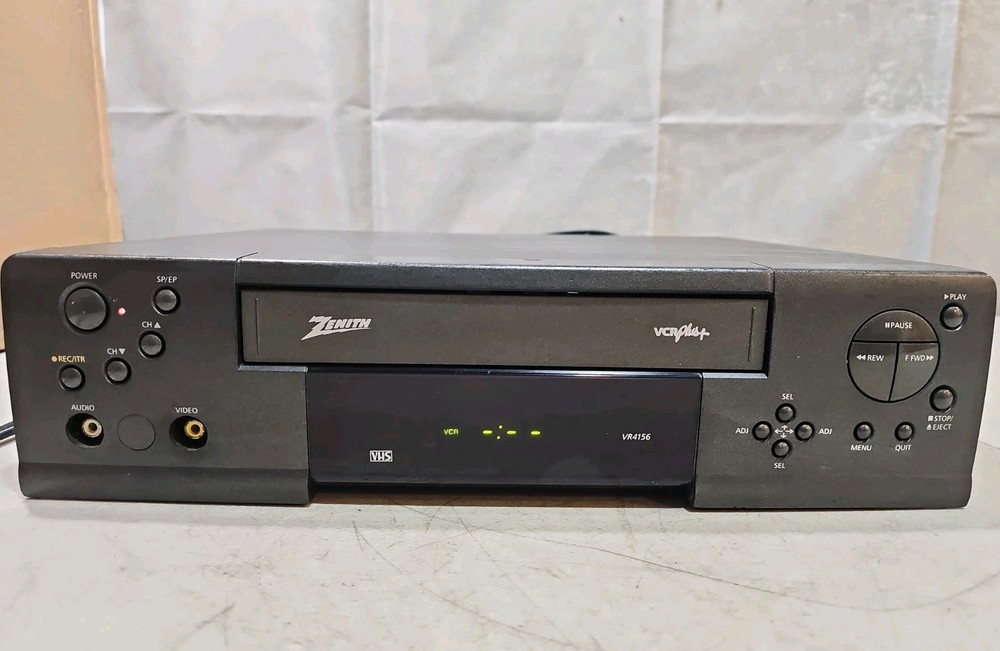 Vintage Zenith VR4156 VHS VCR Player Recorder Fully Tested – Works – No Remote