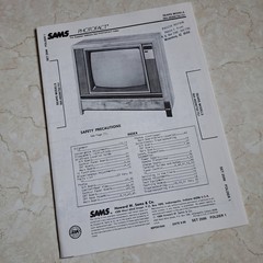 SAMS Photofact Service Manual Sears TV 564.48206750 751 1988 Illustrated