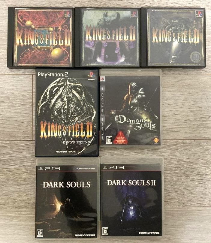 PS1 PS2 PS3 Kings Field 1 2 3 4, Dark Souls 1 2 3 From Software Set of 7 Games