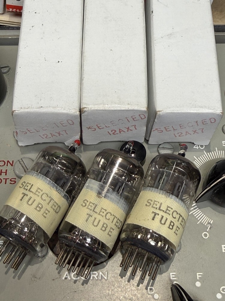 NOS Telefunken SELECTED RED TIP The Best 12AX7 Smooth Plate Money Can Buy