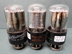 GE 6SN7GTB Gray Plate Vacuum Tubes (3) Amplitrex Tested Strong 96/95 96/92 103/9