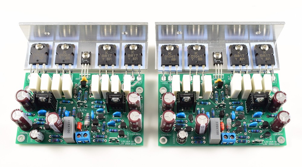 L20 Audio power amplifier 2pcs 350W+350W AMP assembled BOARD 2channel+ HEAT SINK